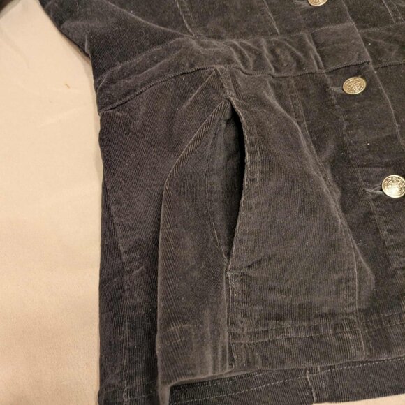 J.C. Penny St. Johns Bay Black 7 Button Up Corduroy Womens M Jacket - NWT - Picture 12 of 13